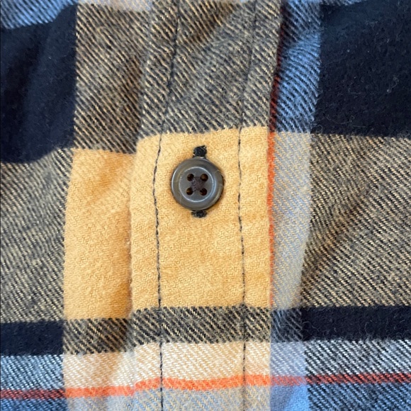Cat & Jack Kids Plaid Shirt - Yellow, Black, and Blue - Picture 5 of 7